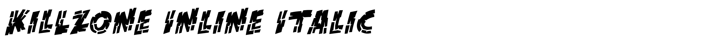 KillZone Inline Italic